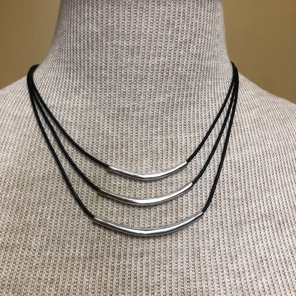 Black and Silver Silpada Necklace
